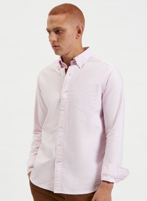 Ben Sherman Brighton Oxford Organic Shirts Pink | TNWPD-3781