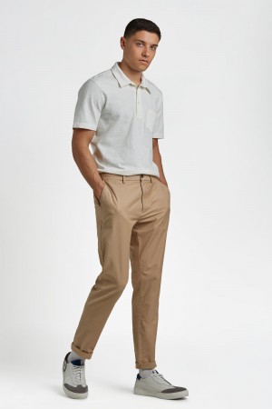 Ben Sherman Everyday Slim Fit Chino Pants Brown | HFTLJ-7416