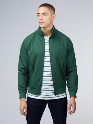 Ben Sherman Signature Harrington Jackets Green | XFNQL-2075