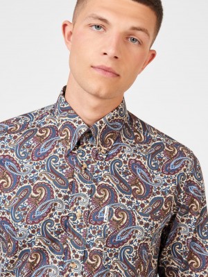 Ben Sherman Signature Paisley Shirts Multicolor | VLBKI-3925