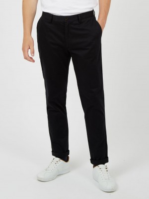 Ben Sherman Signature Slim Stretch Chino Pants Black | ZBILH-5967