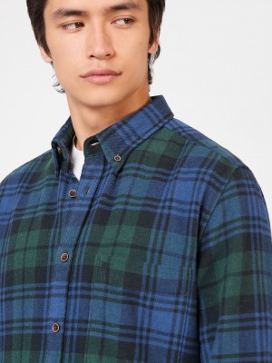 Ben Sherman Signature Tartan Check Shirts Green | OFXBR-9407