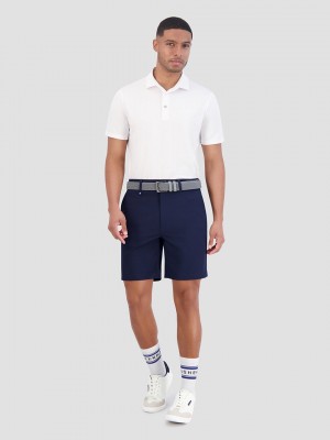 Ben Sherman Solid Air Pique Sports Fit Polo Shirts White | BKOSL-3876