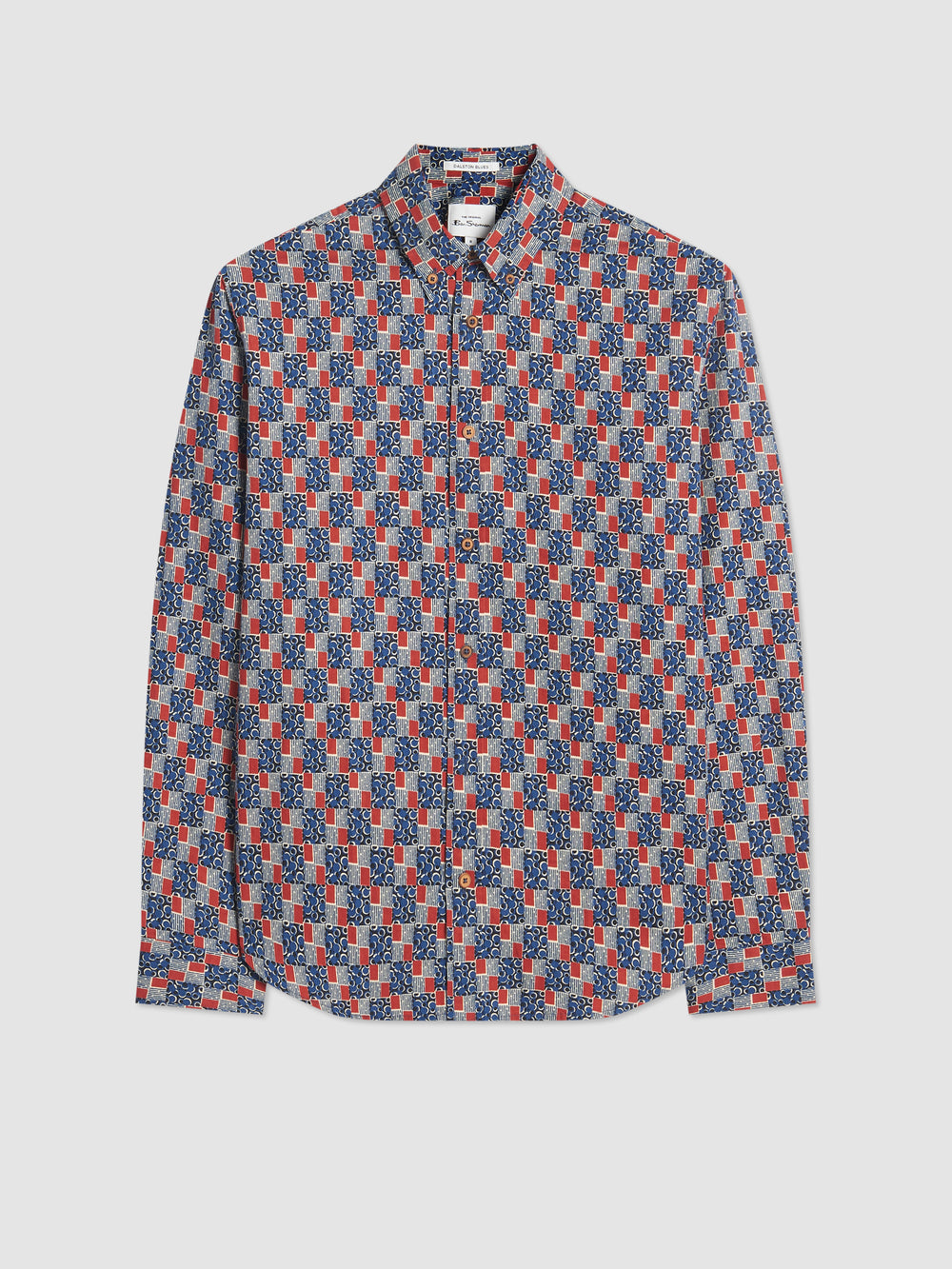 Ben Sherman 1950s Checkerboard Shirts Indigo | XLWON-9467