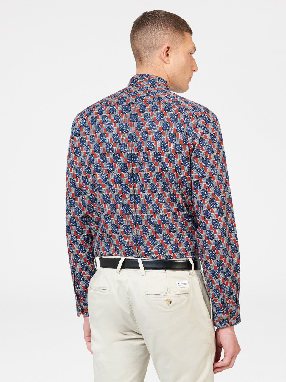 Ben Sherman 1950s Checkerboard Shirts Indigo | XLWON-9467