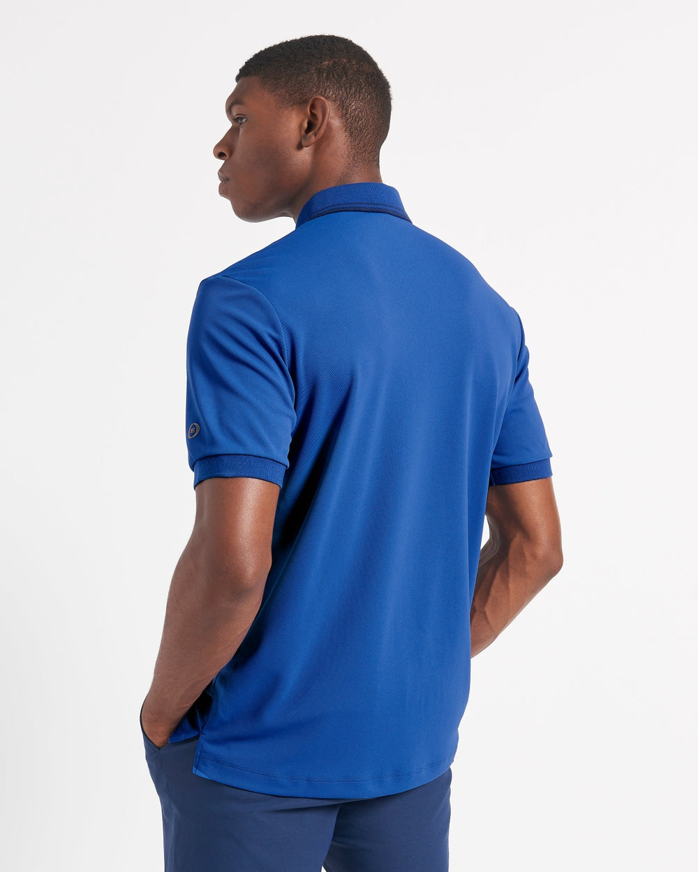 Ben Sherman 360 Motion Stretch Polo Shirts Blue / Royal | AVXRP-7413