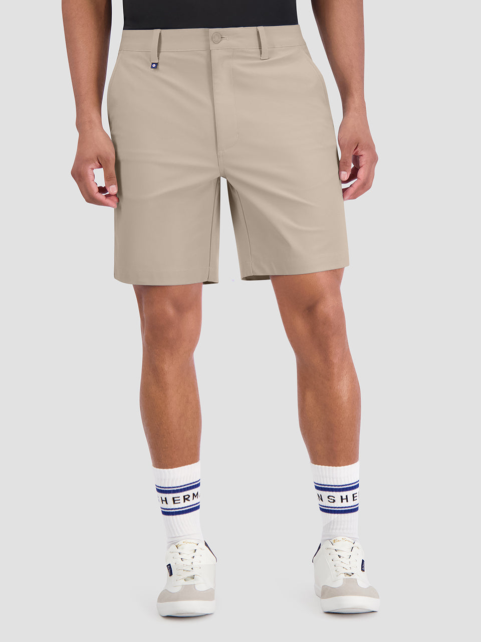 Ben Sherman 4Way Stretch Tech Shorts Khaki | CZWKN-3091