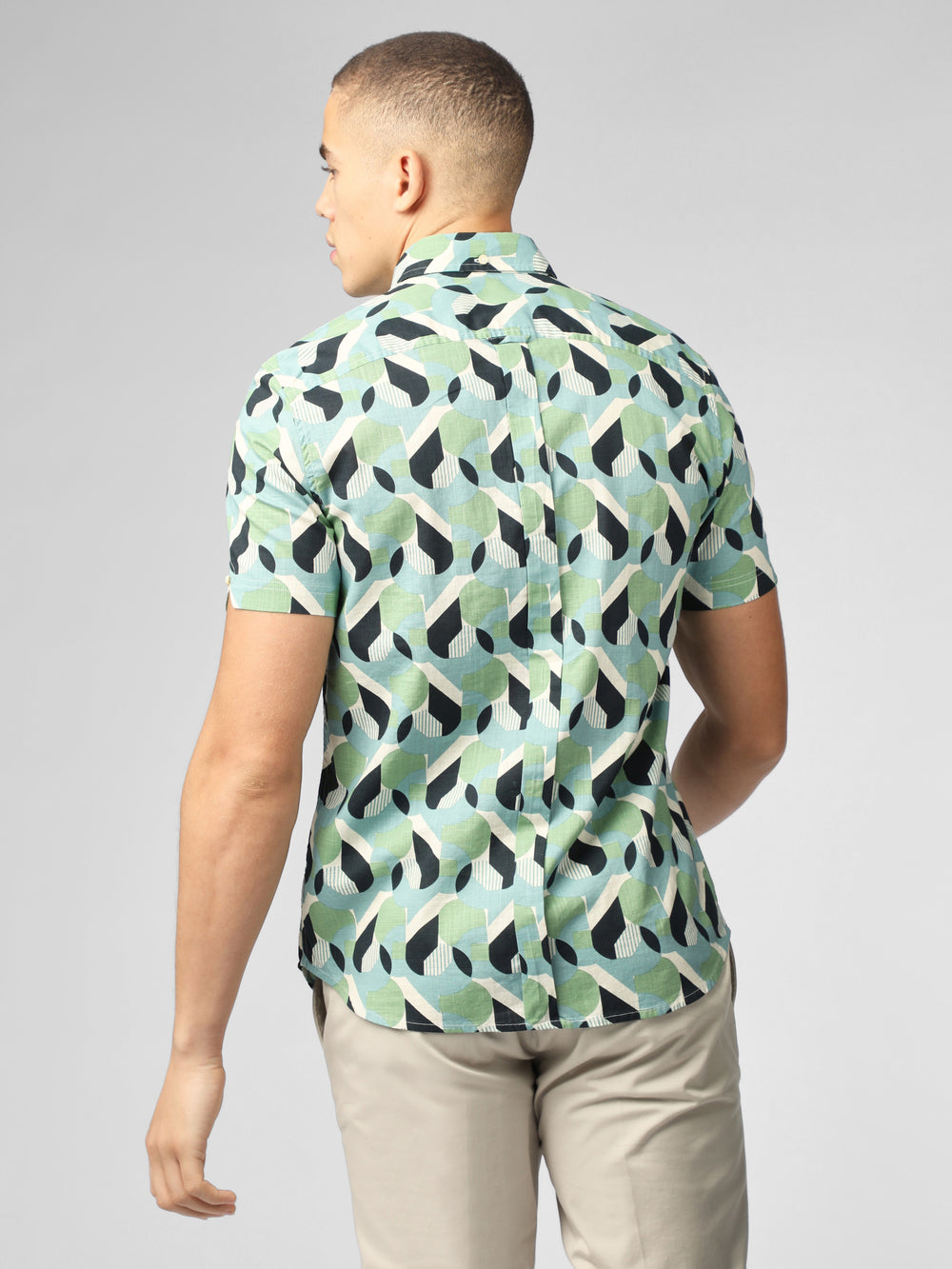 Ben Sherman Art Deco Shirts Green | IDKEQ-3178