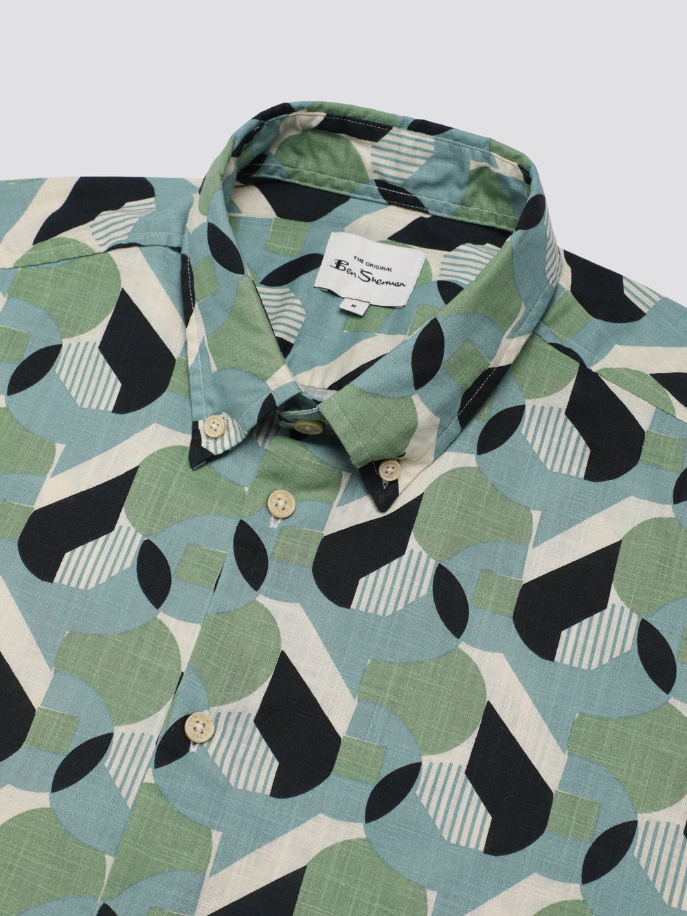 Ben Sherman Art Deco Shirts Green | IDKEQ-3178