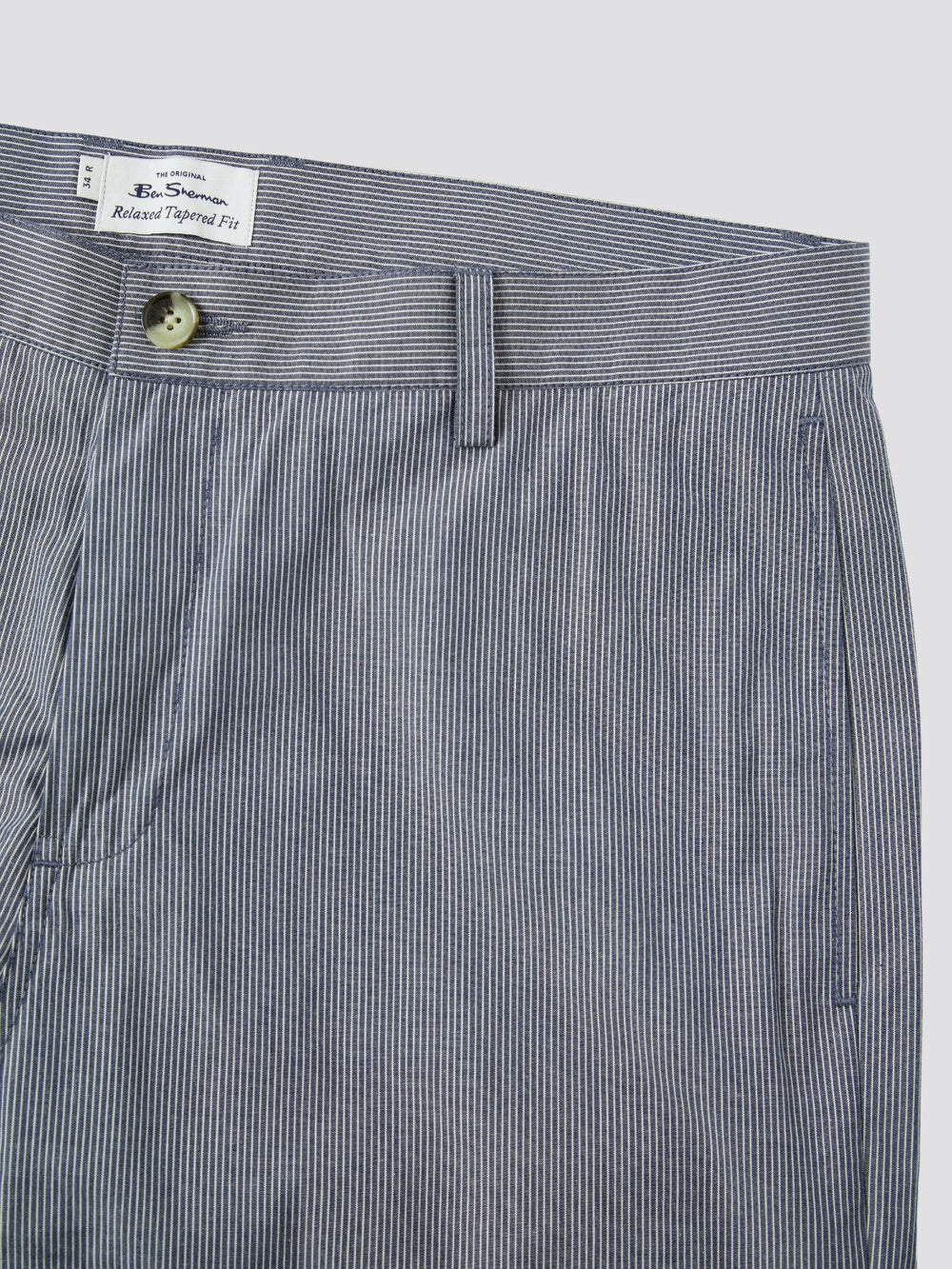 Ben Sherman B by Ben Sherman Cotton Taper Pants Blue Grey | VZIXA-1483