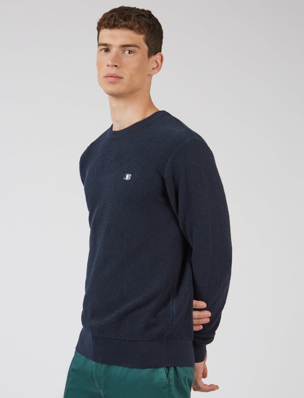 Ben Sherman B by Ben Sherman Crewneck Knitwear Navy | NTCZL-1093