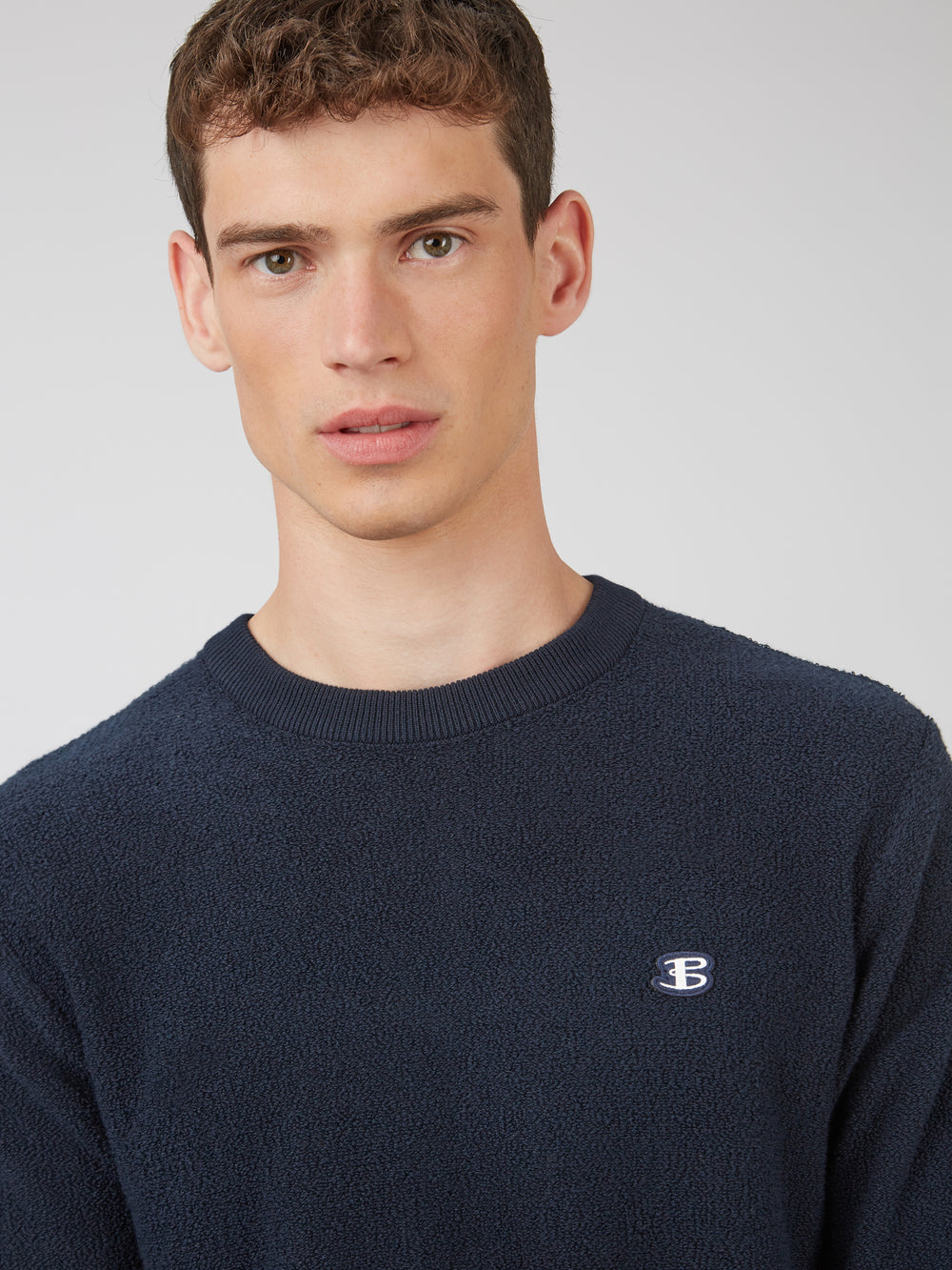 Ben Sherman B by Ben Sherman Crewneck Knitwear Navy | NTCZL-1093