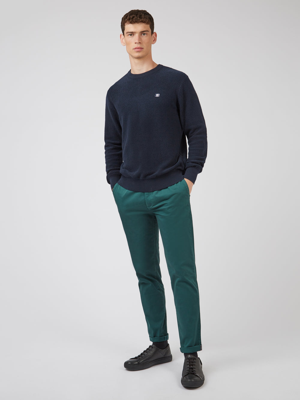 Ben Sherman B by Ben Sherman Crewneck Knitwear Navy | NTCZL-1093