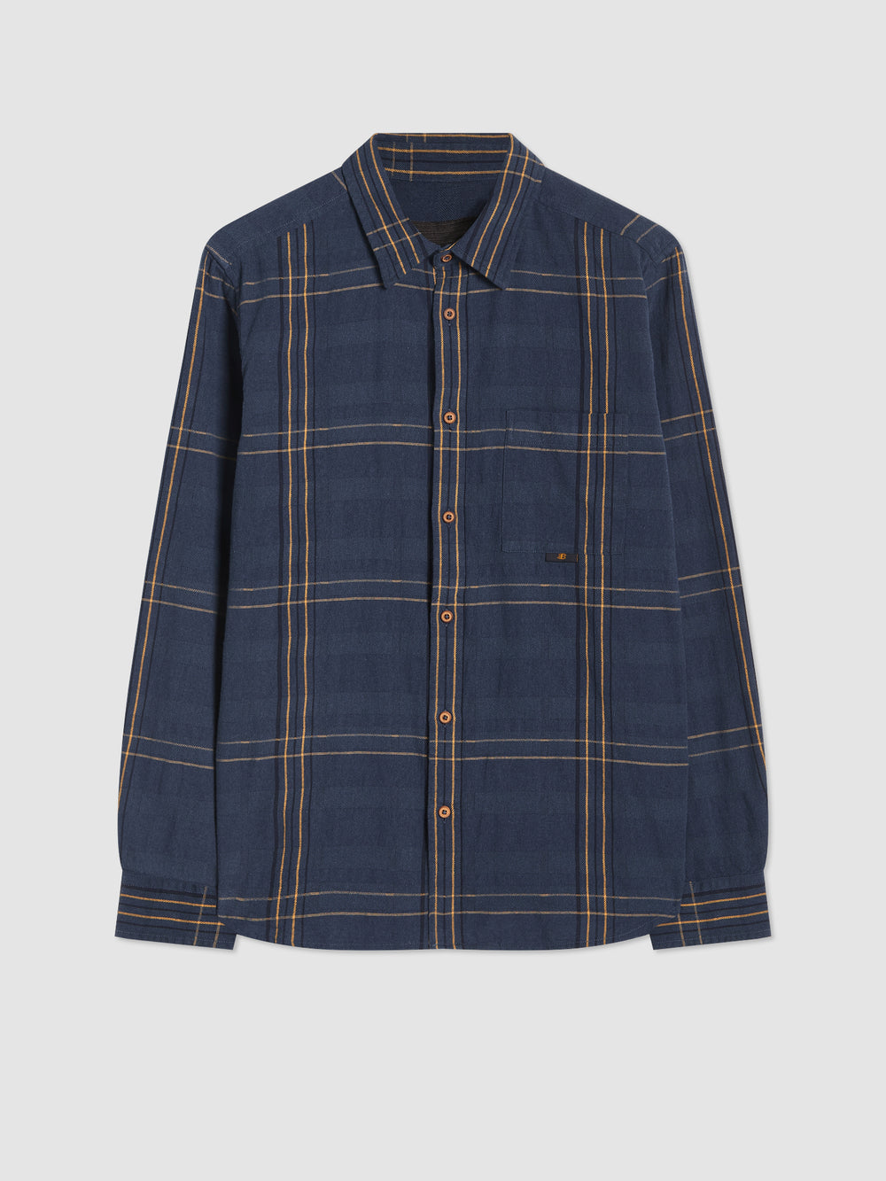 Ben Sherman B by Ben Sherman Indigo Check Shirts Indigo | UHLMD-2695