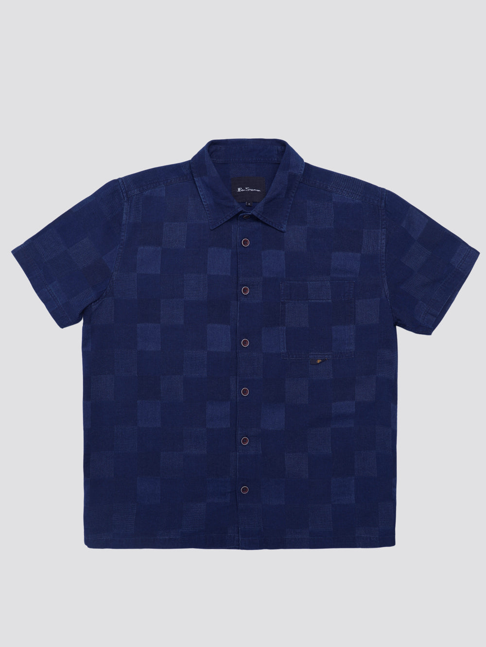 Ben Sherman B by Ben Sherman Indigo Check Shirts Navy | FTRVL-1742