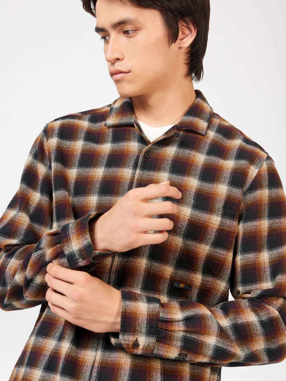 Ben Sherman B by Ben Sherman Ombre Check Shirts Brown | RODEP-4231