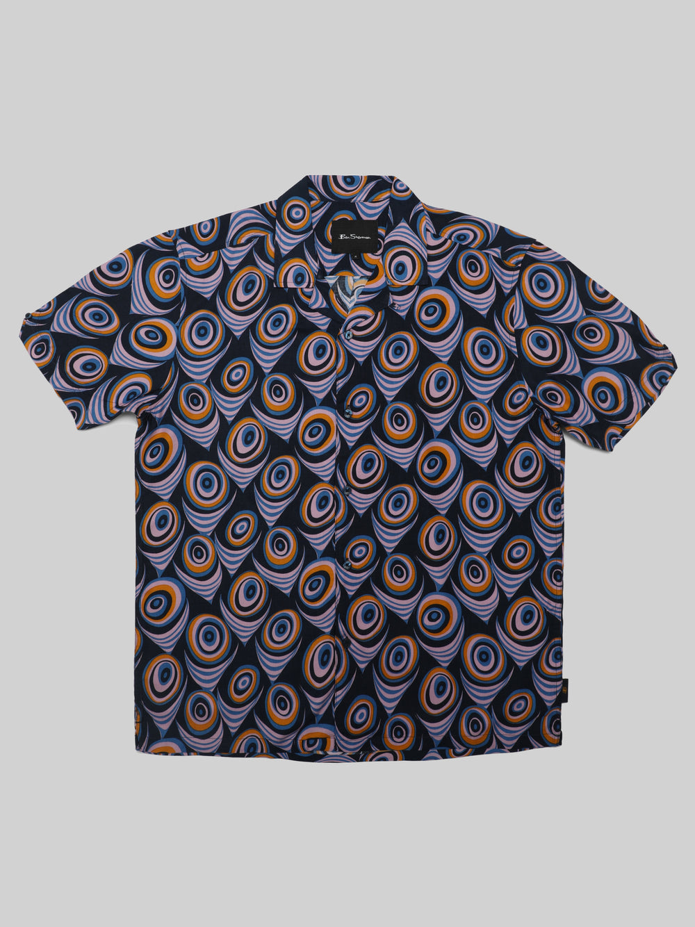 Ben Sherman B by Ben Sherman Psychedelic Print Shirts Purple | CENAV-0583