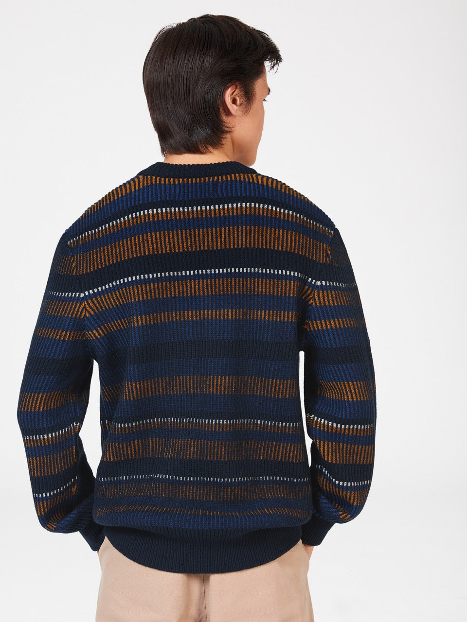 Ben Sherman B by Ben Sherman Stripe Knitwear Navy | ILYCM-1704