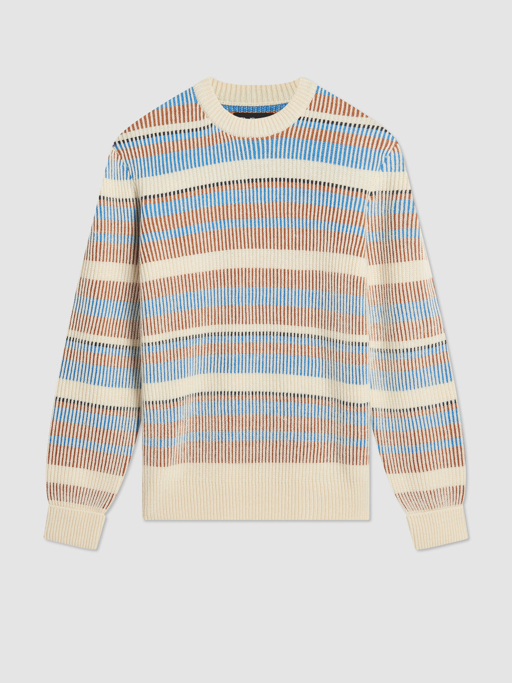 Ben Sherman B by Ben Sherman Stripe Knitwear White | HNURM-8674