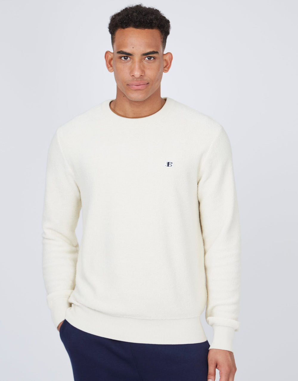 Ben Sherman B by Ben Sherman Textured Knitwear White | VMLFA-0239