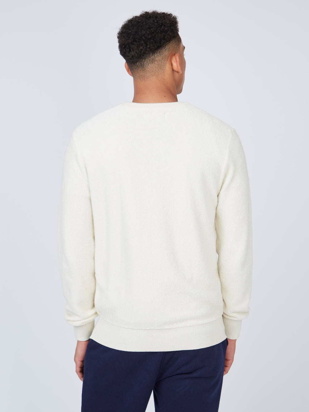 Ben Sherman B by Ben Sherman Textured Knitwear White | VMLFA-0239