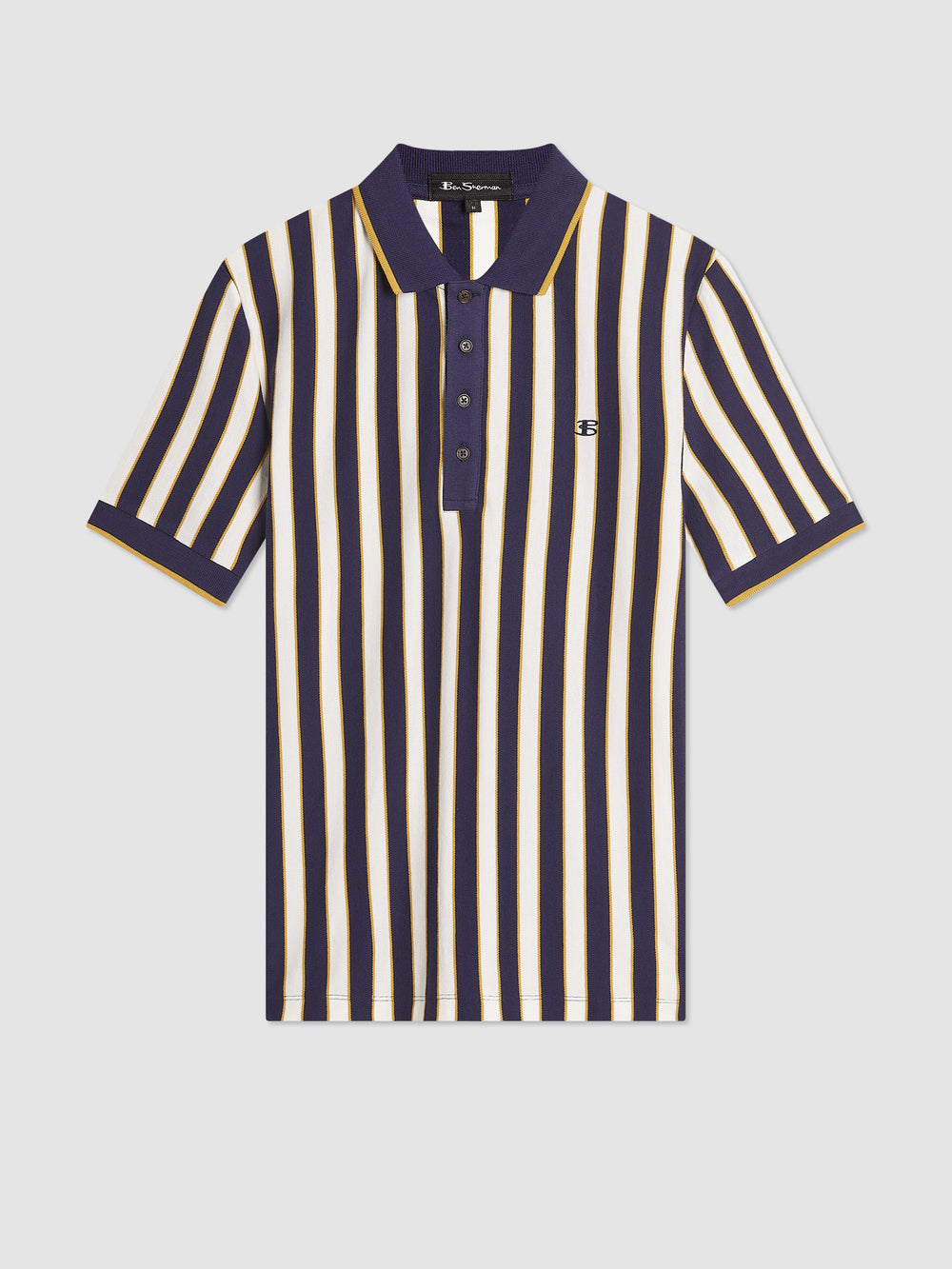 Ben Sherman B by Ben Sherman Vertical Stripe Polo Shirts Purple | QMKOV-1620