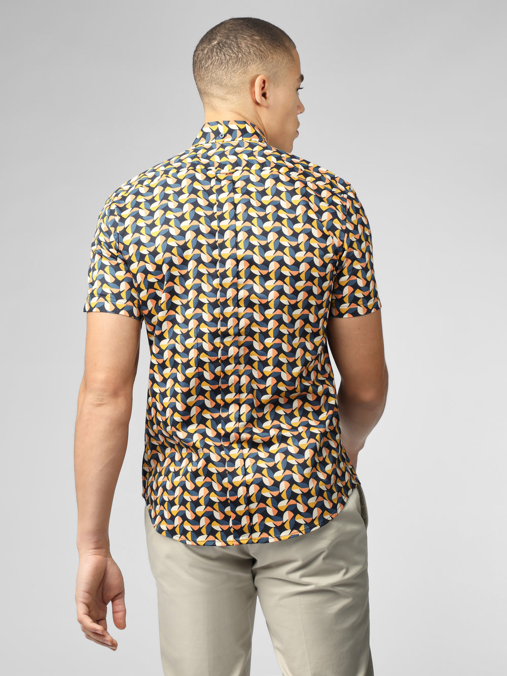 Ben Sherman Bahaus Geo Shirts Yellow | KTMXO-6502