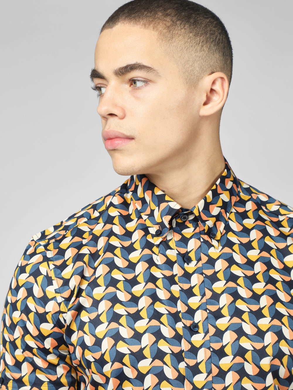 Ben Sherman Bahaus Geo Shirts Yellow | KTMXO-6502