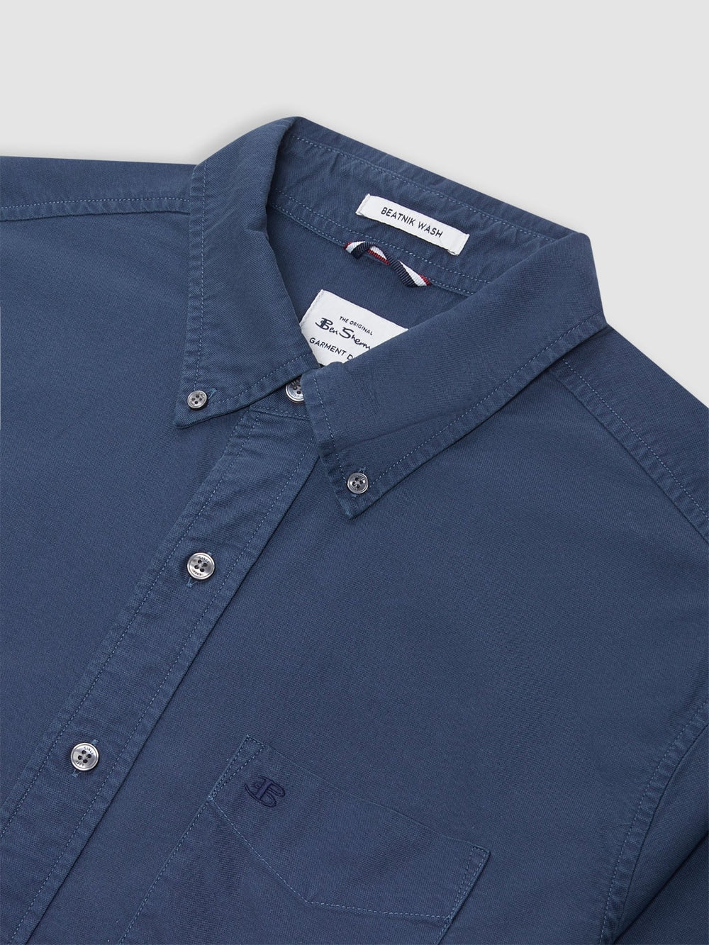 Ben Sherman Beatnik Oxford Garment Dye Shirts Indigo | OMLUK-1469