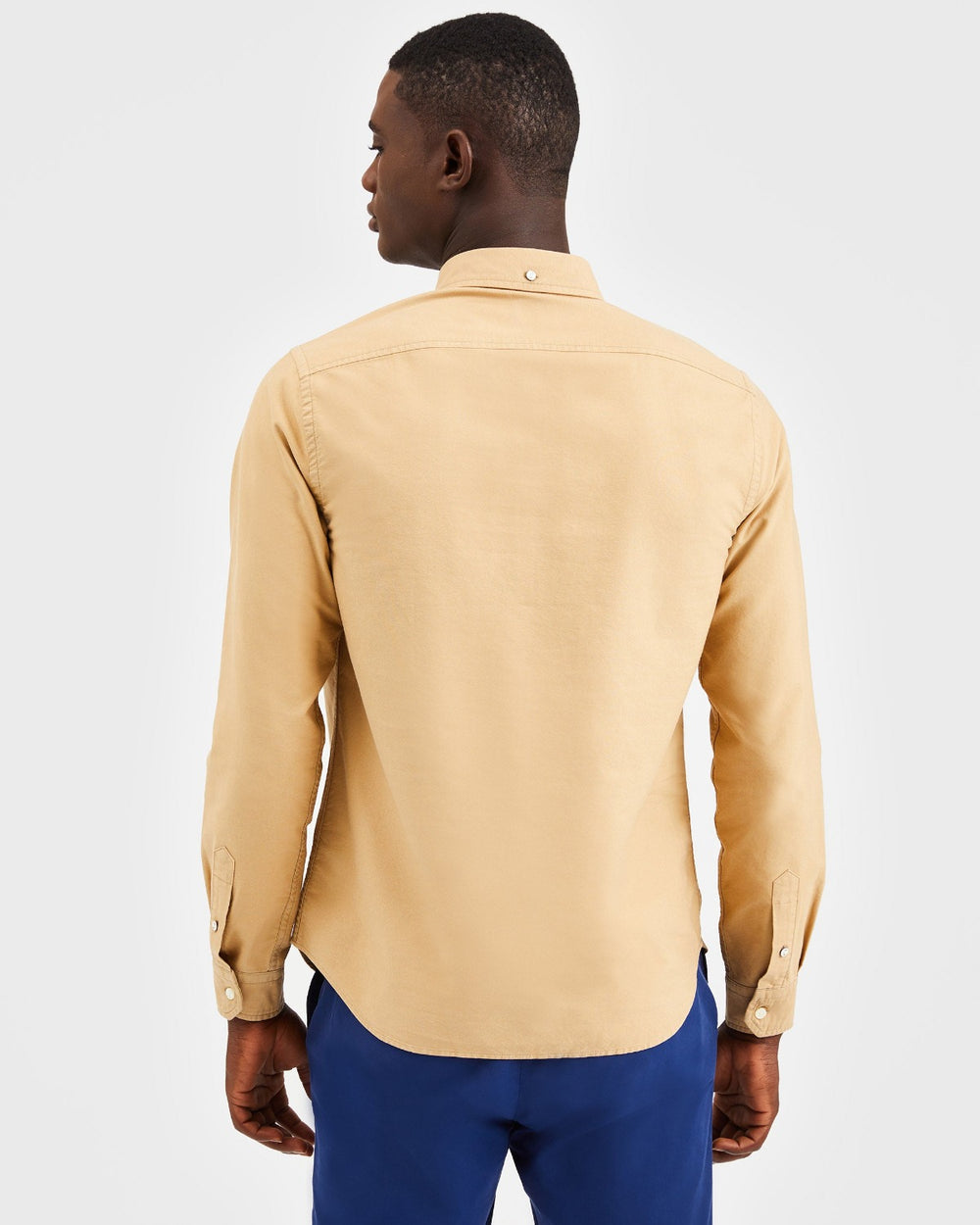 Ben Sherman Beatnik Oxford Garment Dye Shirts Khaki | OWIYA-7231