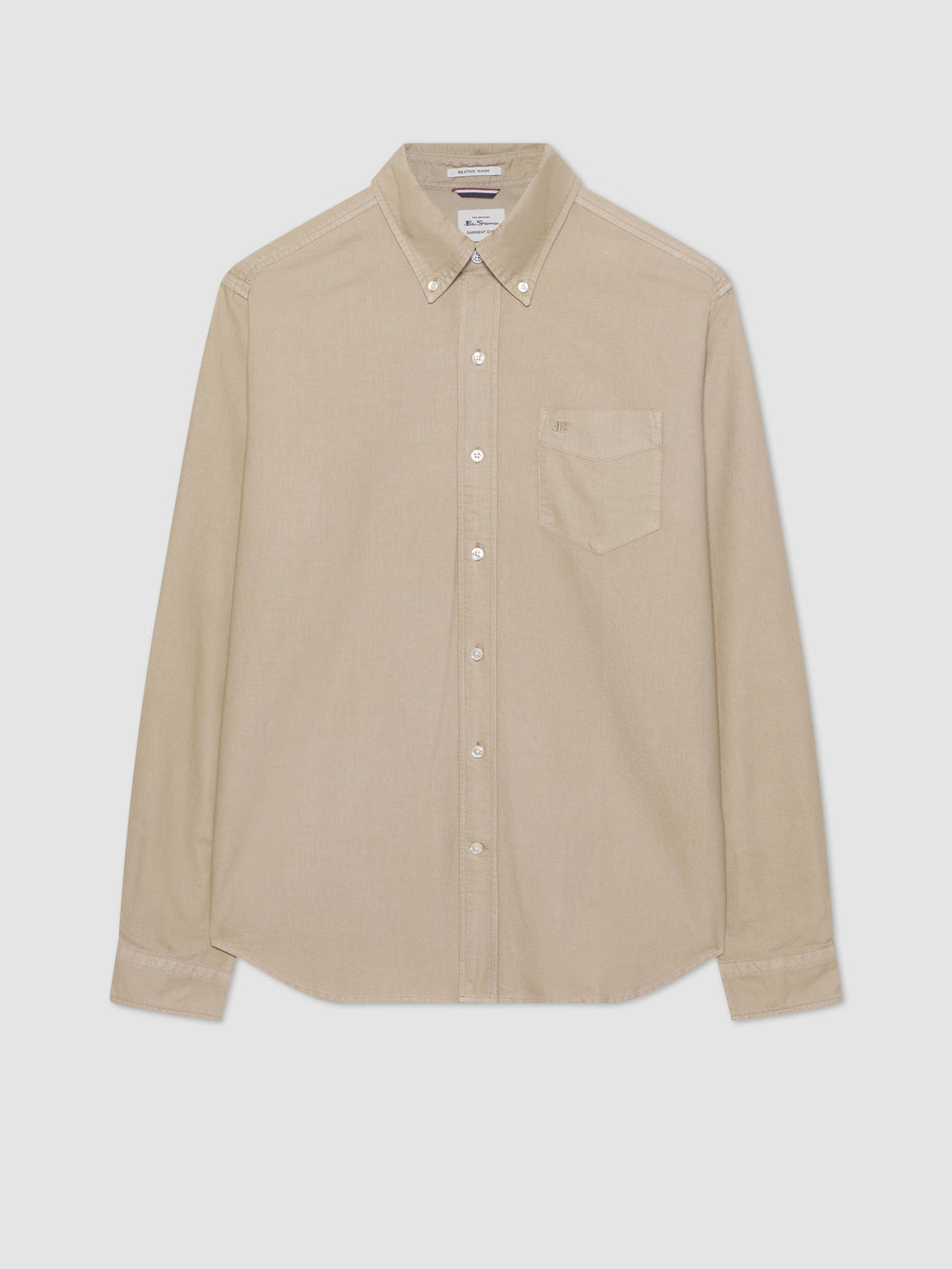 Ben Sherman Beatnik Oxford Garment Dye Shirts Grey | GBUCI-2738