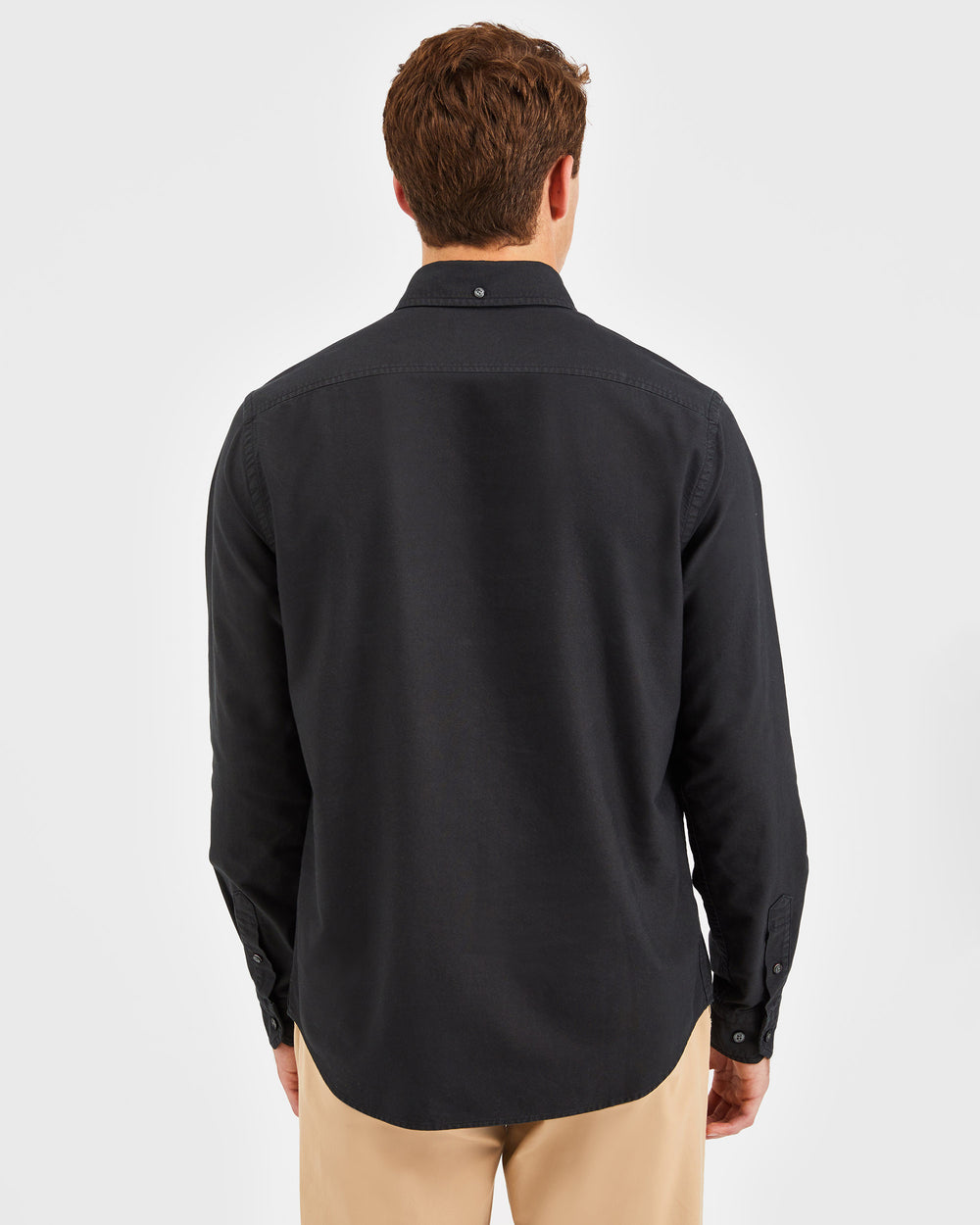 Ben Sherman Beatnik Oxford Garment Dye Shirts Black | UIEJV-2570