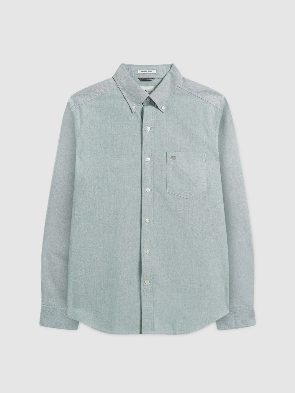 Ben Sherman Beatnik Wash Long-Sleeve Shirts Green | WIFSB-3086