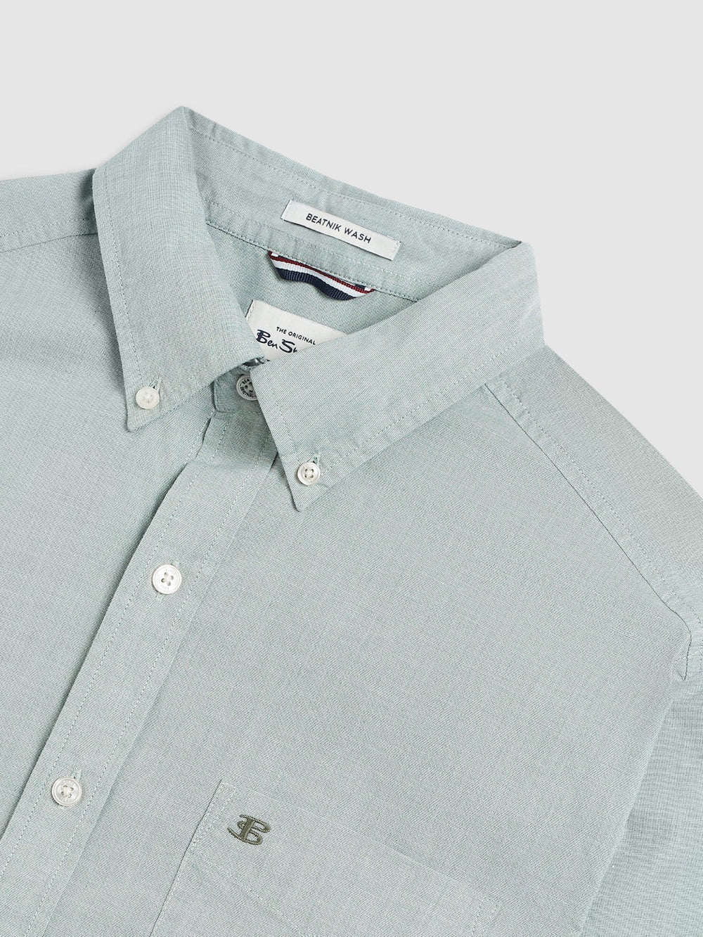 Ben Sherman Beatnik Wash Long-Sleeve Shirts Green | WIFSB-3086