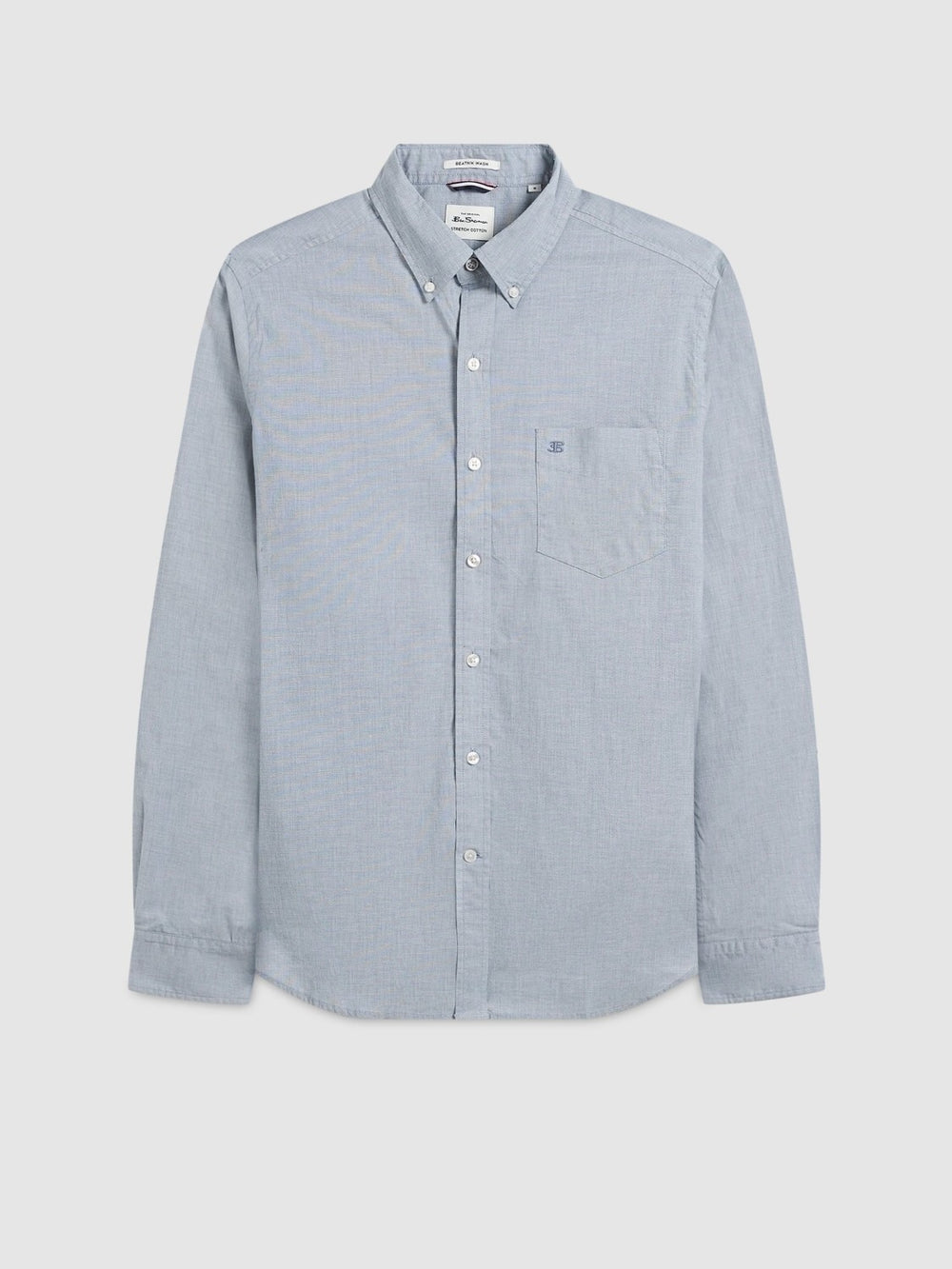 Ben Sherman Beatnik Wash Long-Sleeve Shirts Navy | NYITW-7260