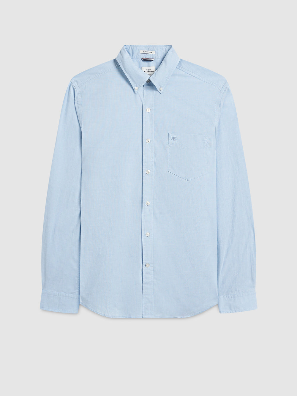 Ben Sherman Beatnik Wash Long-Sleeve Shirts Blue | BYXIO-2145