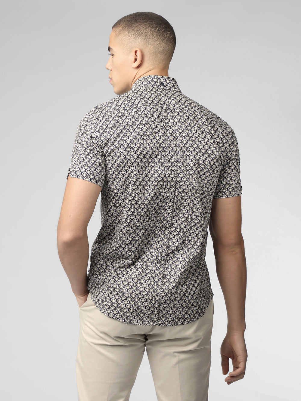 Ben Sherman Block Geo Shirts Grey | KPYRD-1679