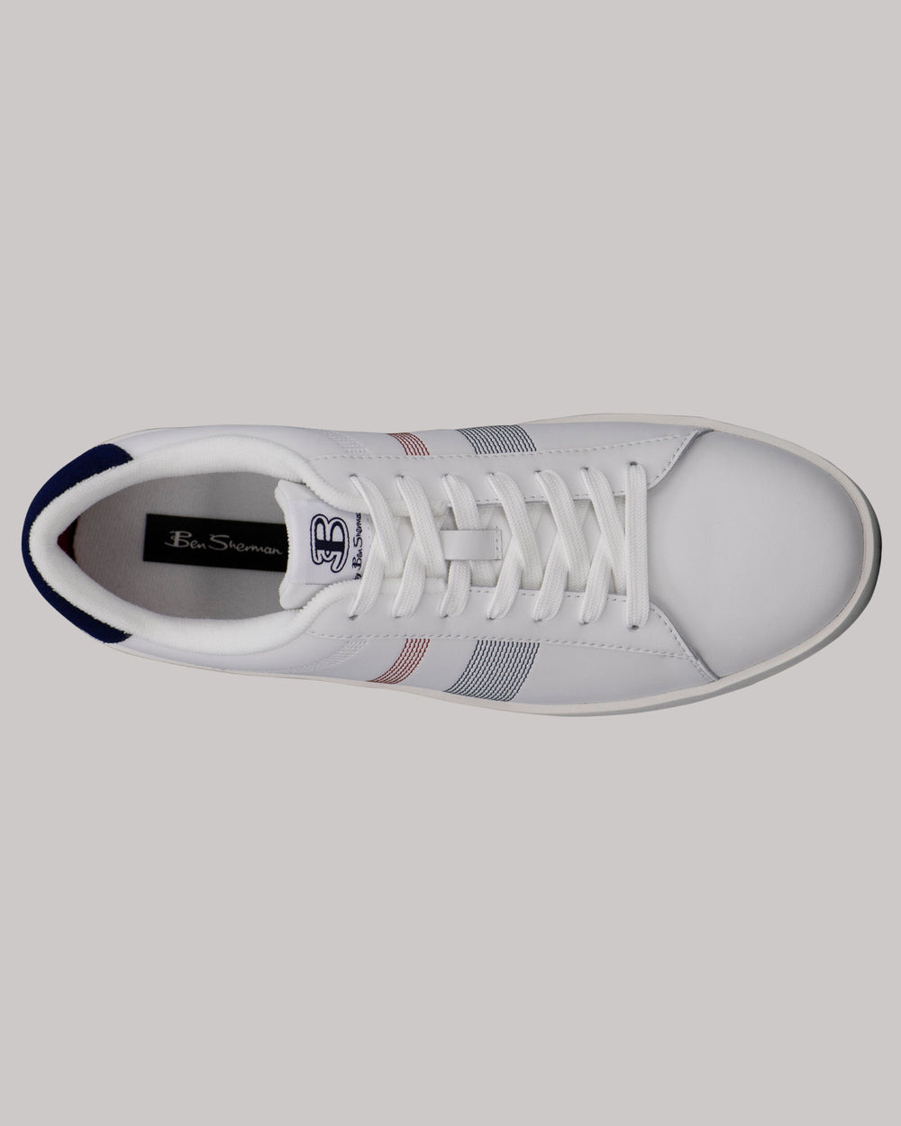 Ben Sherman Boxwell Sneakers White / Navy / Red | XLTNO-6328