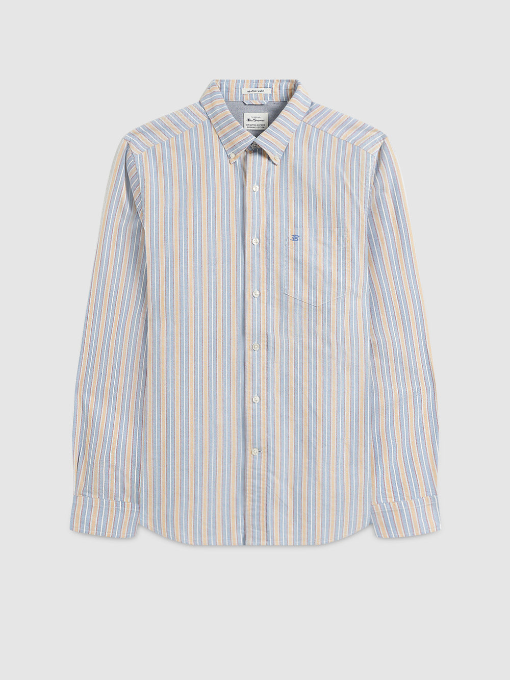 Ben Sherman Brighton Oxford Organic Shirts Blue Multicolor | GFAMY-4658