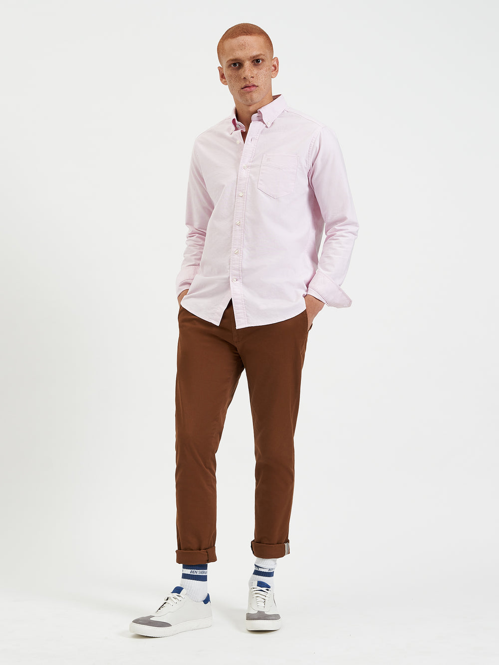 Ben Sherman Brighton Oxford Organic Shirts Pink | TNWPD-3781