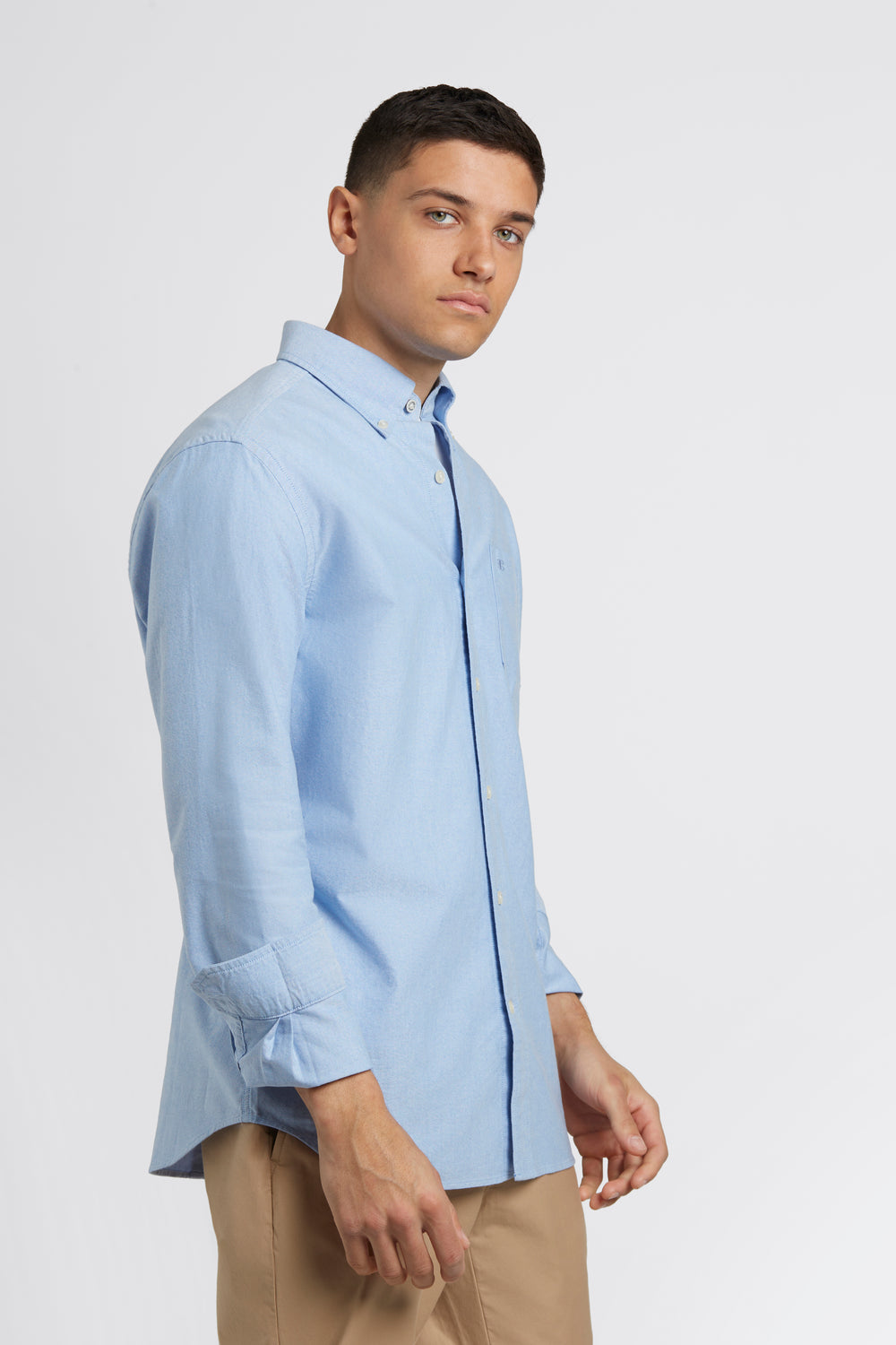 Ben Sherman Brighton Oxford Organic Shirts Blue | KPLZF-7015