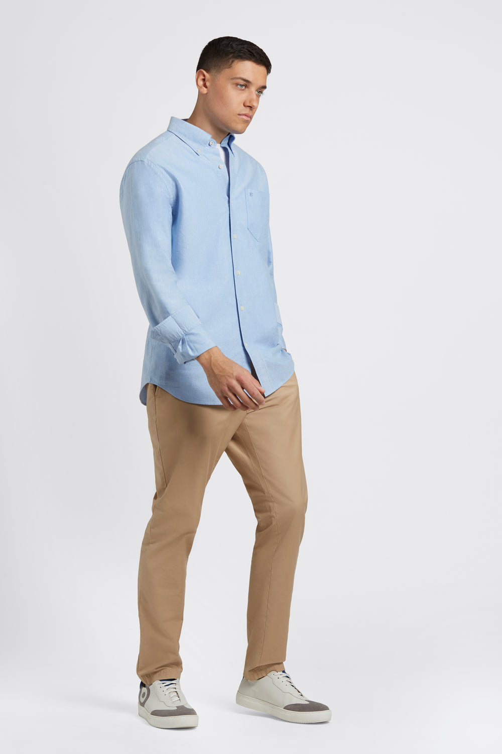 Ben Sherman Brighton Oxford Organic Shirts Blue | KPLZF-7015