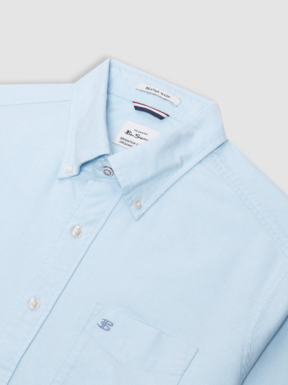 Ben Sherman Brighton Oxford Organic Shirts Blue | SRFBE-6574