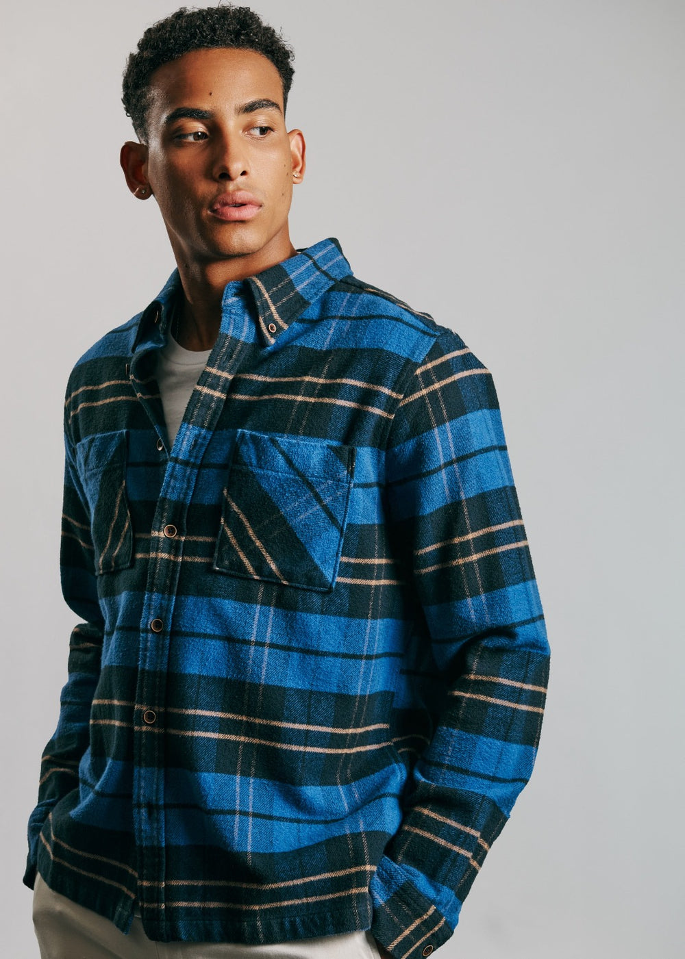 Ben Sherman Brushed Ivy Check Shirts Blue | SCIKR-5034