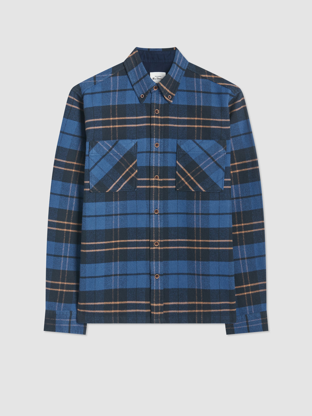 Ben Sherman Brushed Ivy Check Shirts Blue | SCIKR-5034