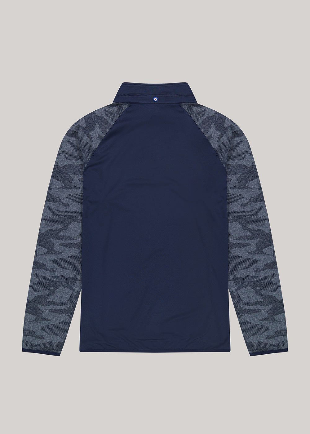 Ben Sherman Camo Jacq. Sleeve Quarter Zip Jackets Navy | XMUPF-7618