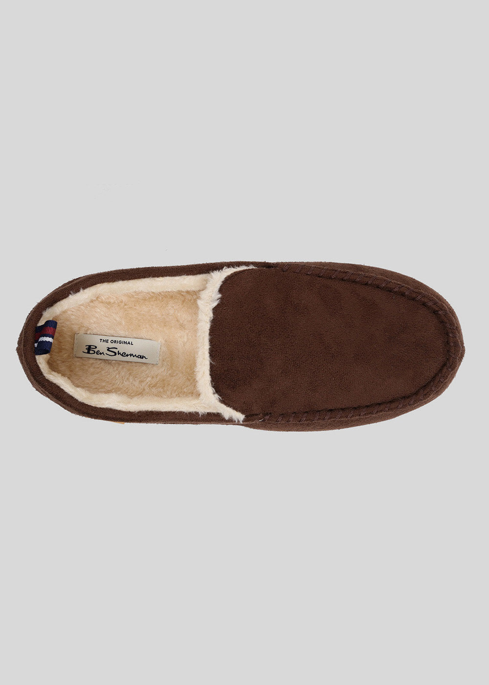 Ben Sherman Casa Cartegena Moccasin Slipper Brown | KZOHY-3701