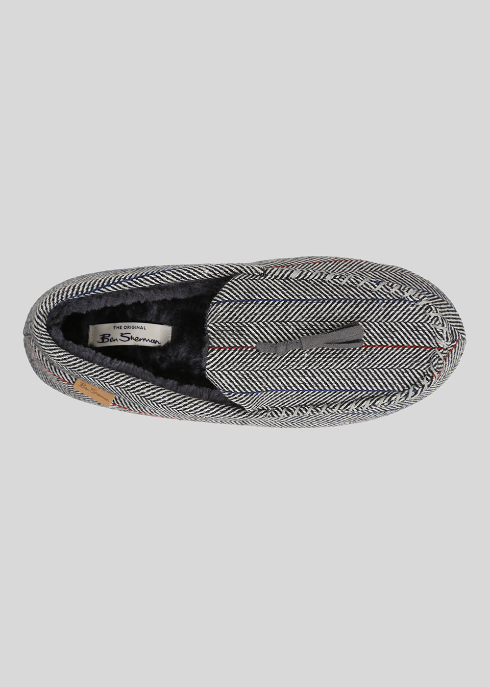 Ben Sherman Cliveden House Moccasin Slipper Grey | RIHEC-9708