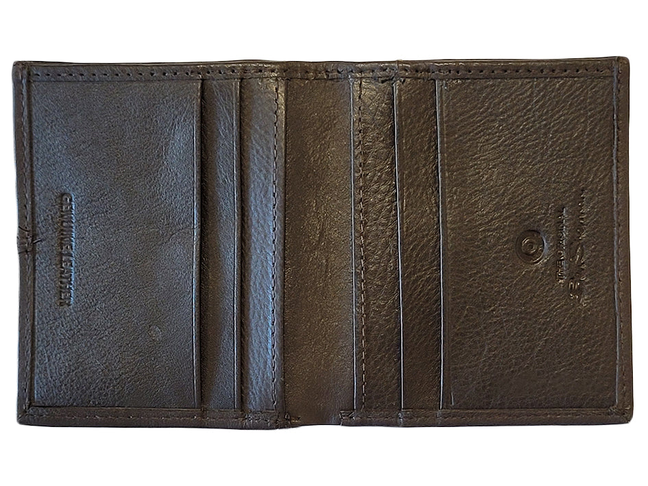 Ben Sherman Coles Leather Micro Wallets Brown | VSANT-2854