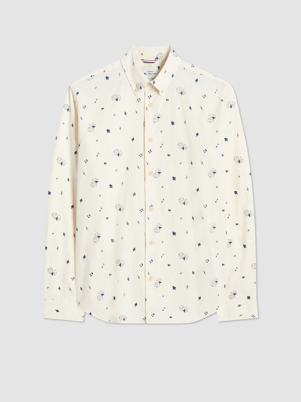 Ben Sherman Conversational Icon Shirts White | WIPUK-8034